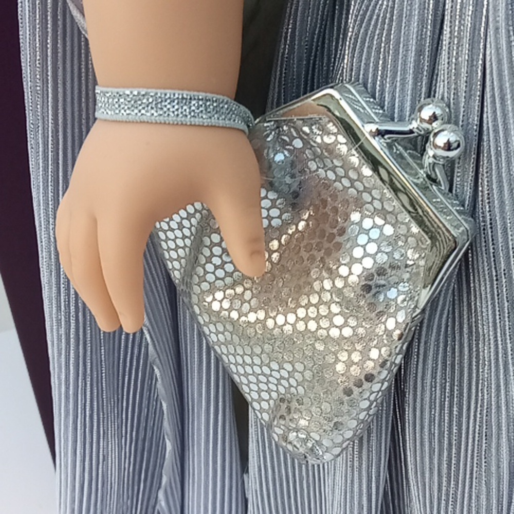 American Girl 2023 Shimmering Silver Holiday Collector Series Doll - Picture 6 of 16